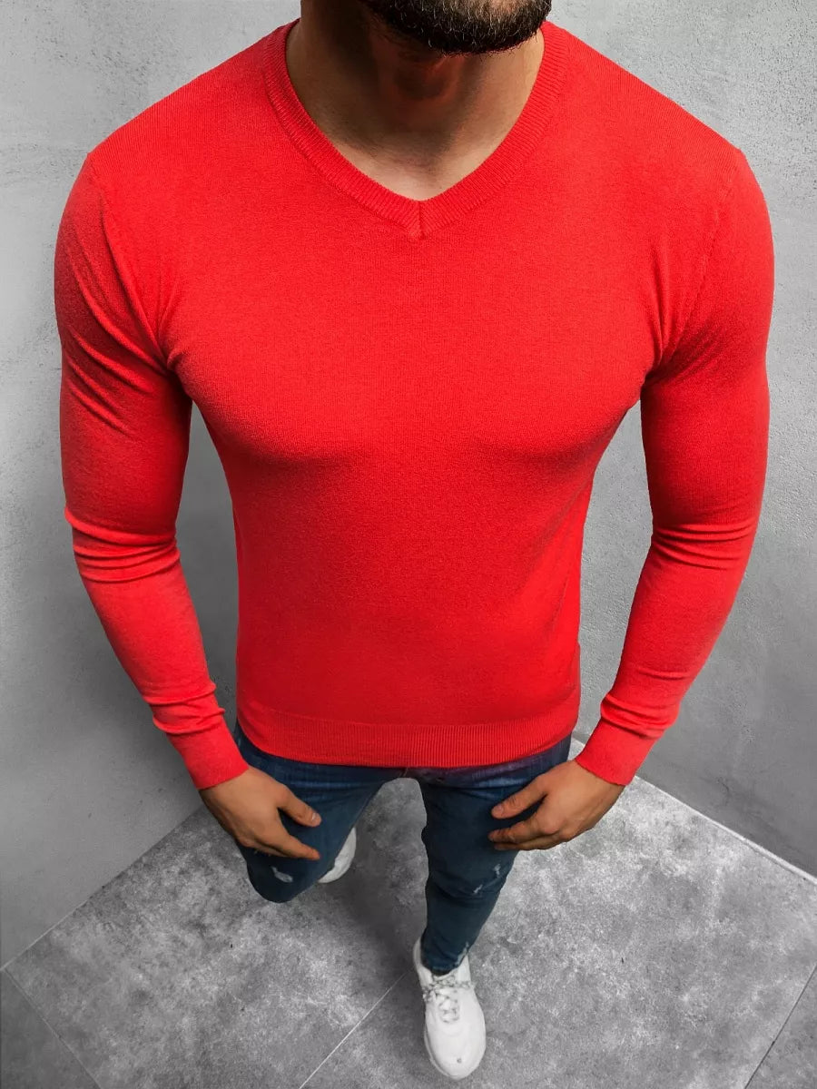 Men's red sweater Robi