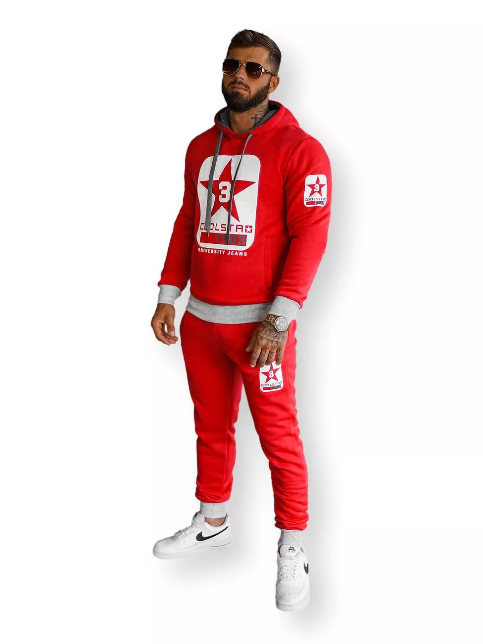 Red men's tracksuit Star