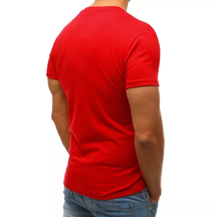 Red men's T-shirt Lika
