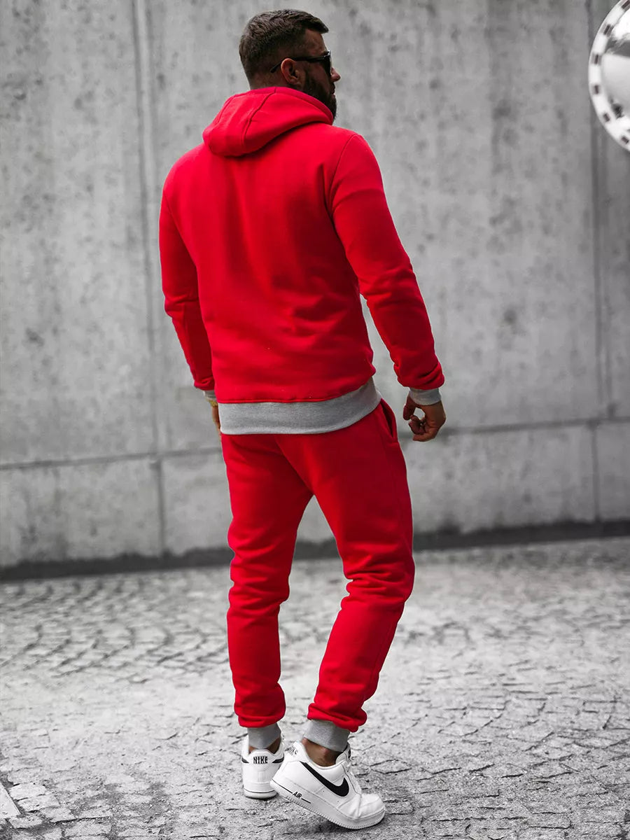 Red men's tracksuit Star