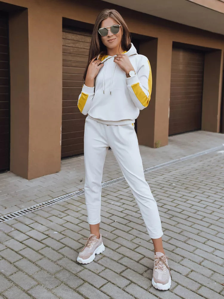 Women's white Duo set.