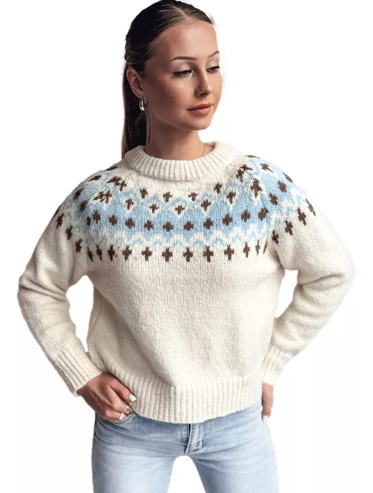 Women's white sweater Dova