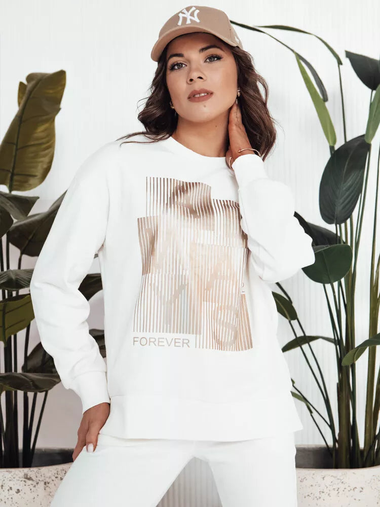 Women's white sweater Femme