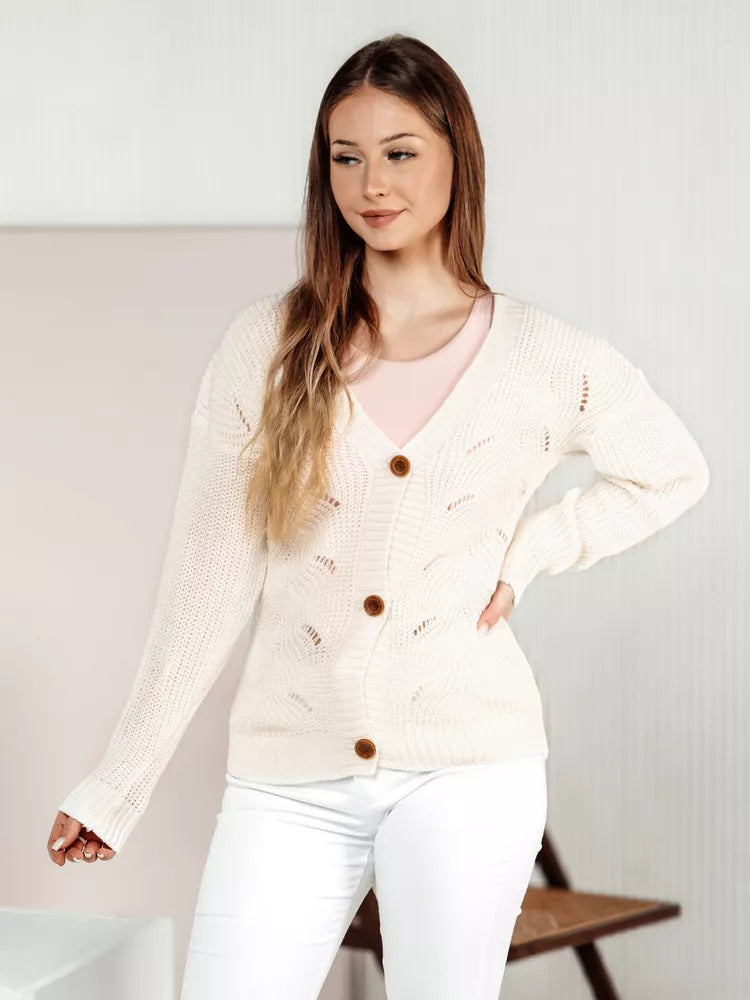 Women's white sweater Livi