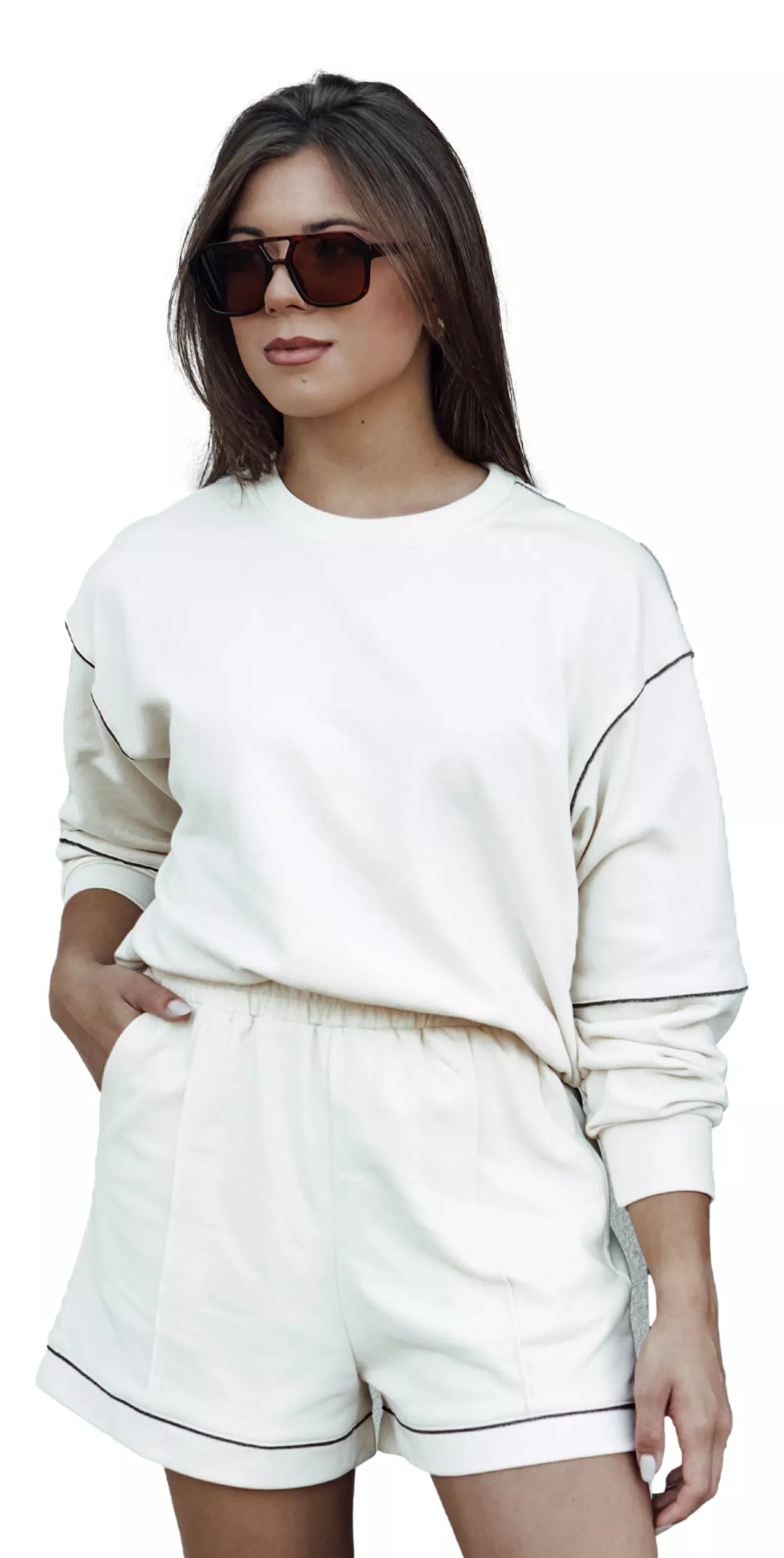 Women's white suit Megin