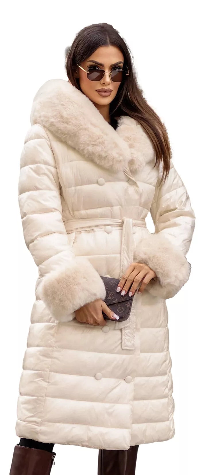 Women's white coat Karum