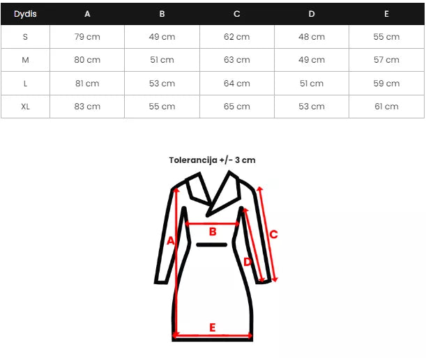 Women's black coat Stel