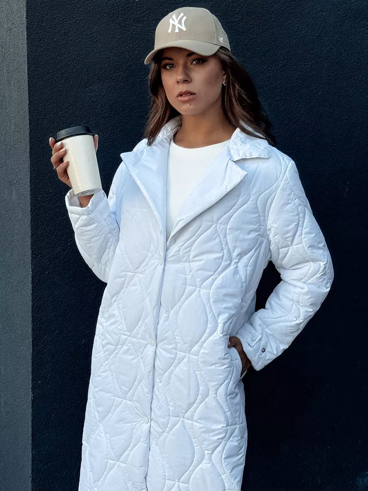 Women's white quilted coat Dify