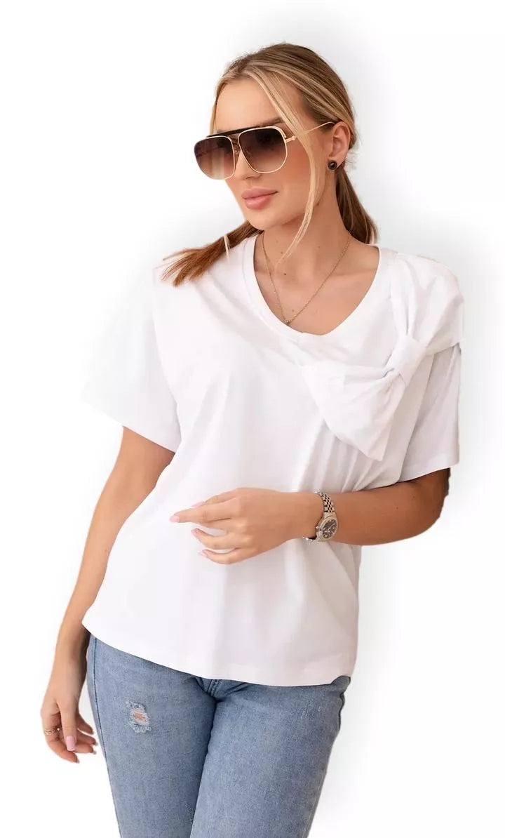 Women's white T-shirt Korin