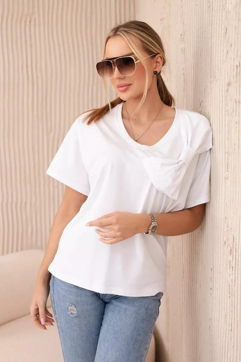Women's white T-shirt Korin