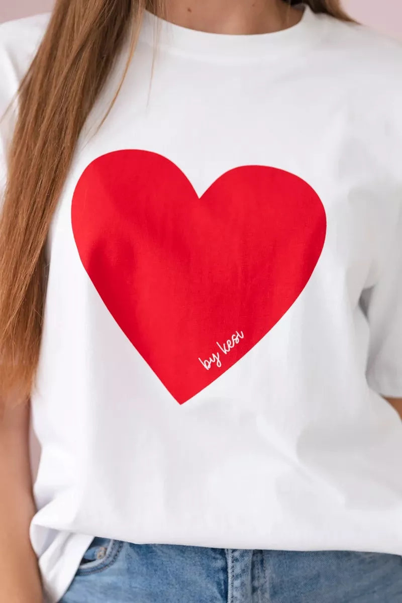 Women's white T-shirt Madame