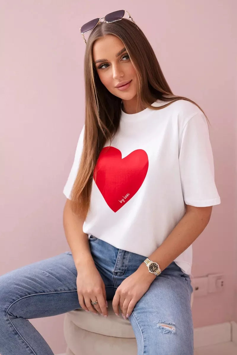Women's white T-shirt Madame