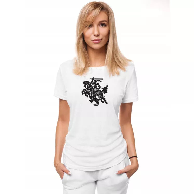 Women's white T-shirt Vytis