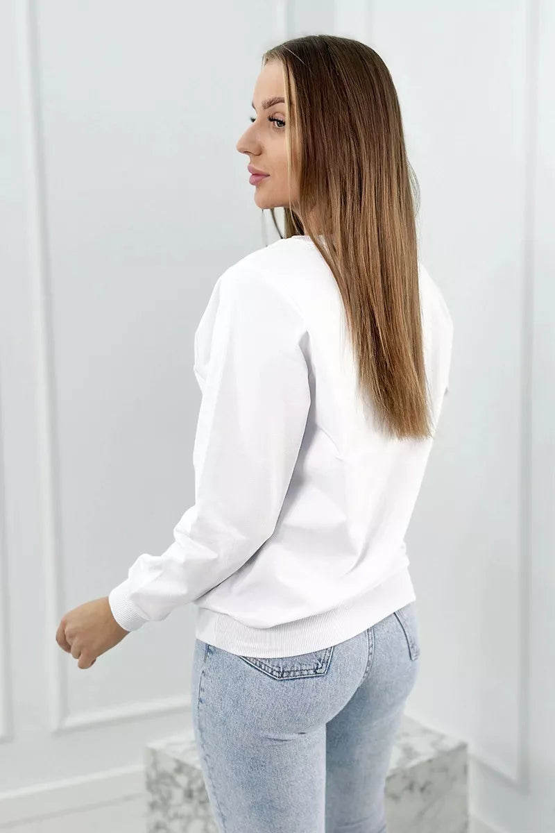 Women's white sweater Vintage