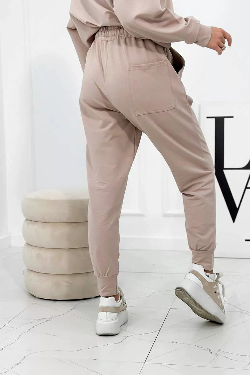 Women's sand-colored suit Evoli