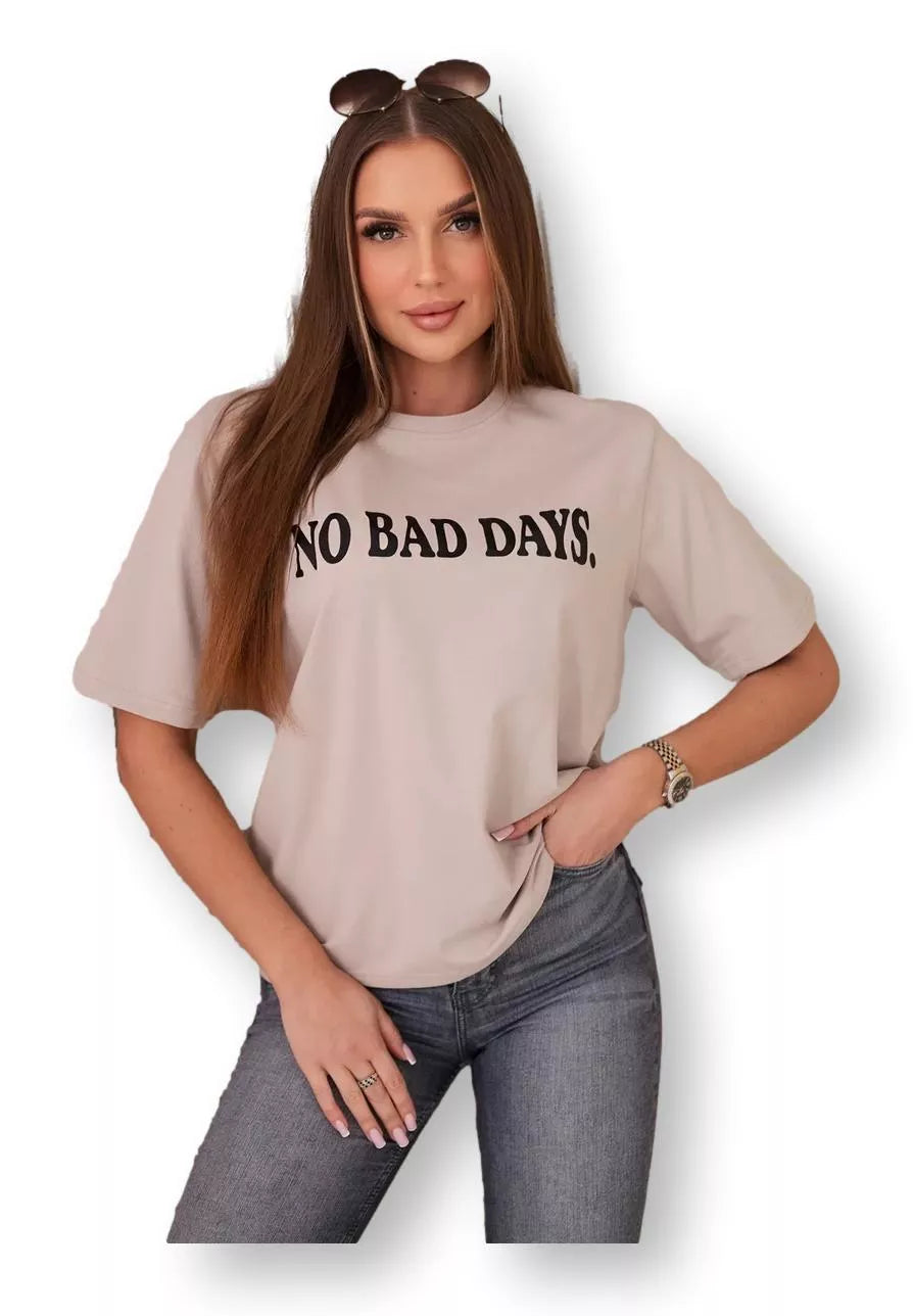 Women's beige T-shirt Days
