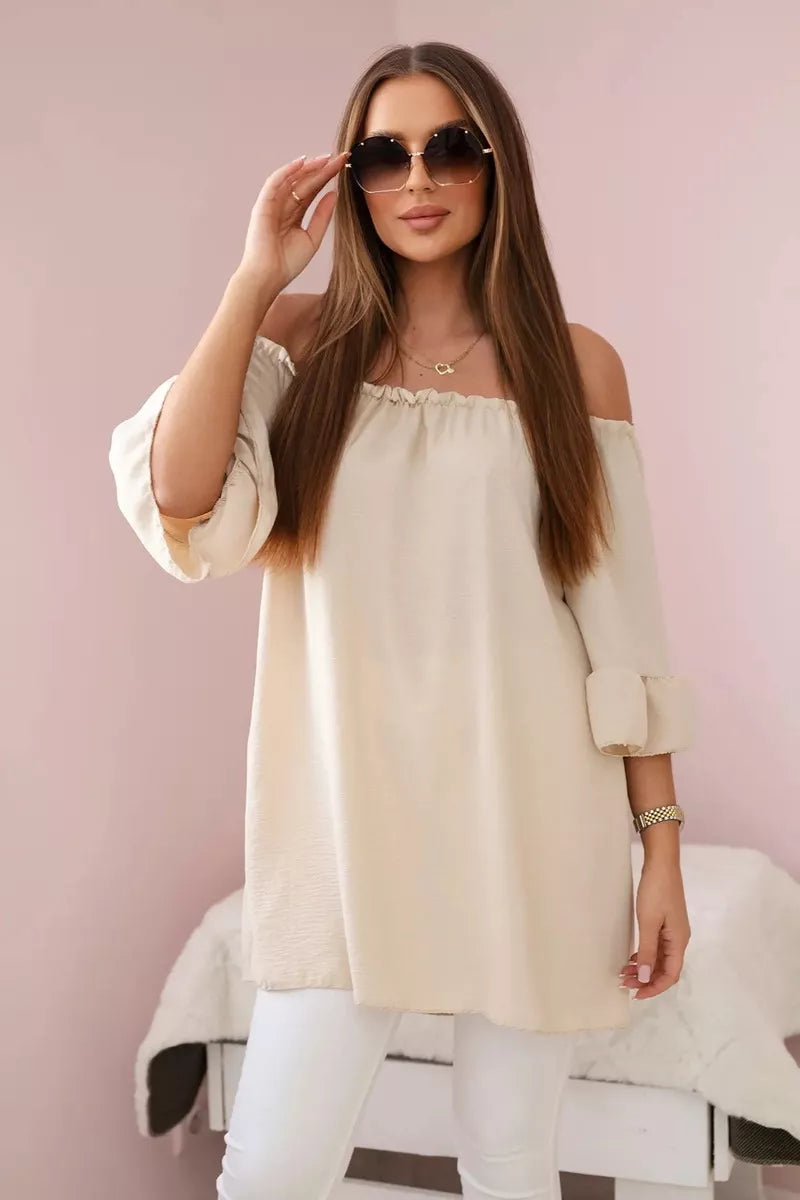 Women's beige blouse Lisa