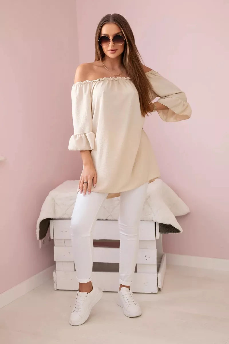 Women's beige blouse Lisa