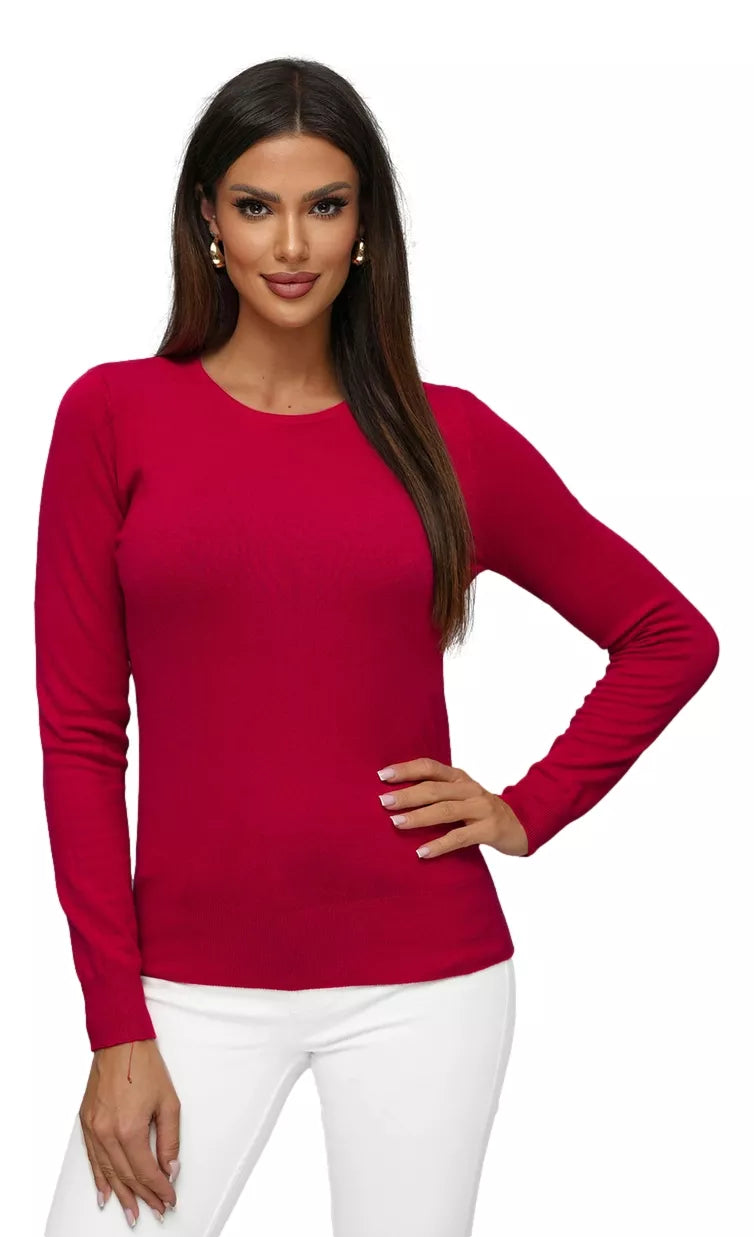 Women's burgundy sweater Stel