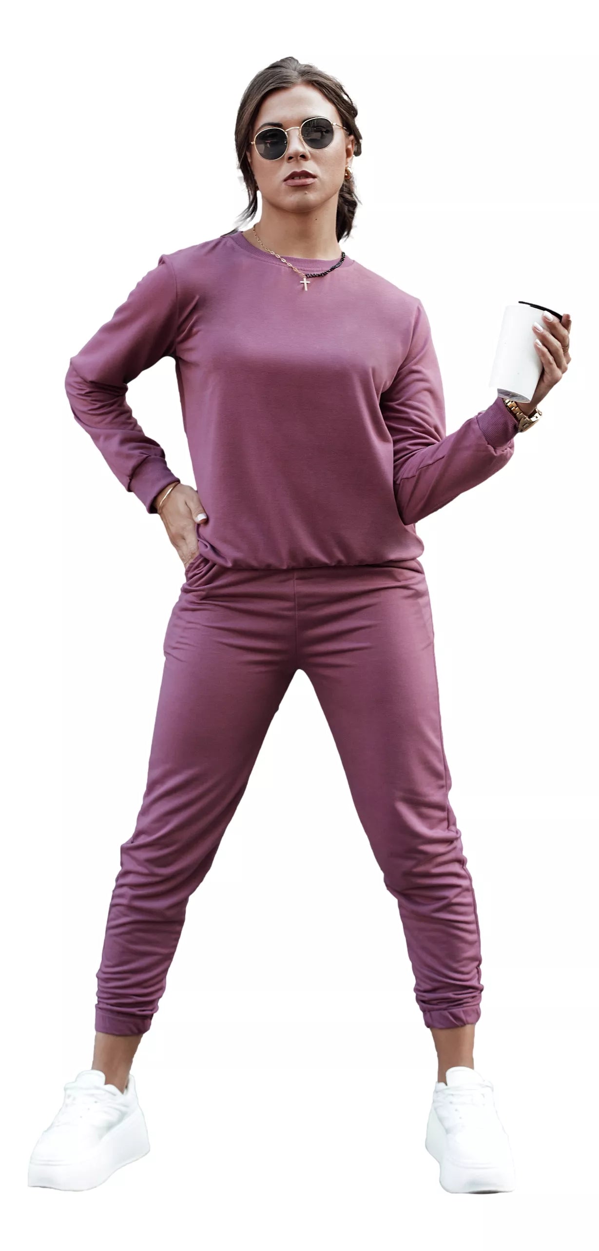 Women's burgundy Milin set.