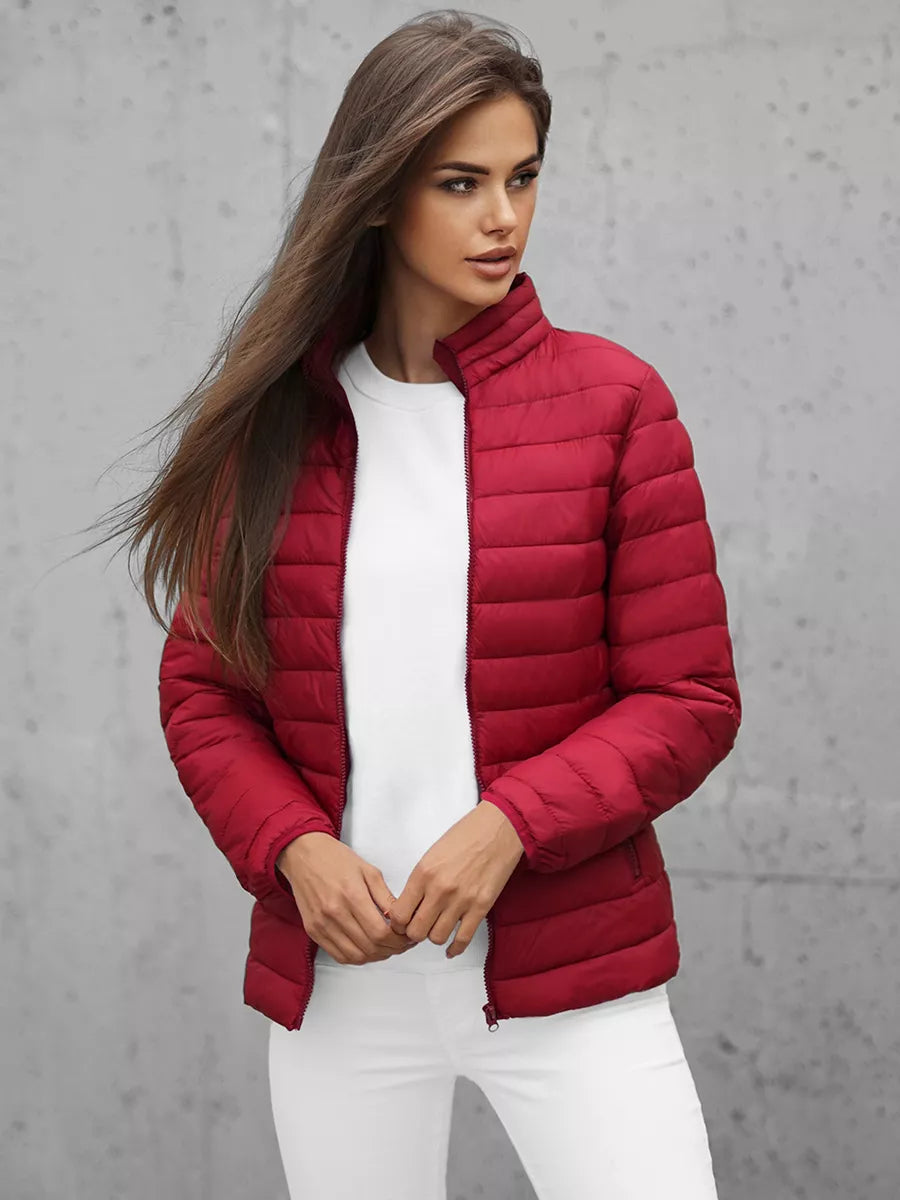 Burgundy women's spring jacket Doli