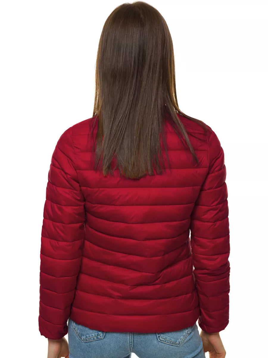 Burgundy women's spring jacket Doli