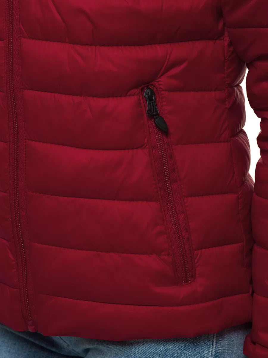 Burgundy women's spring jacket Doli