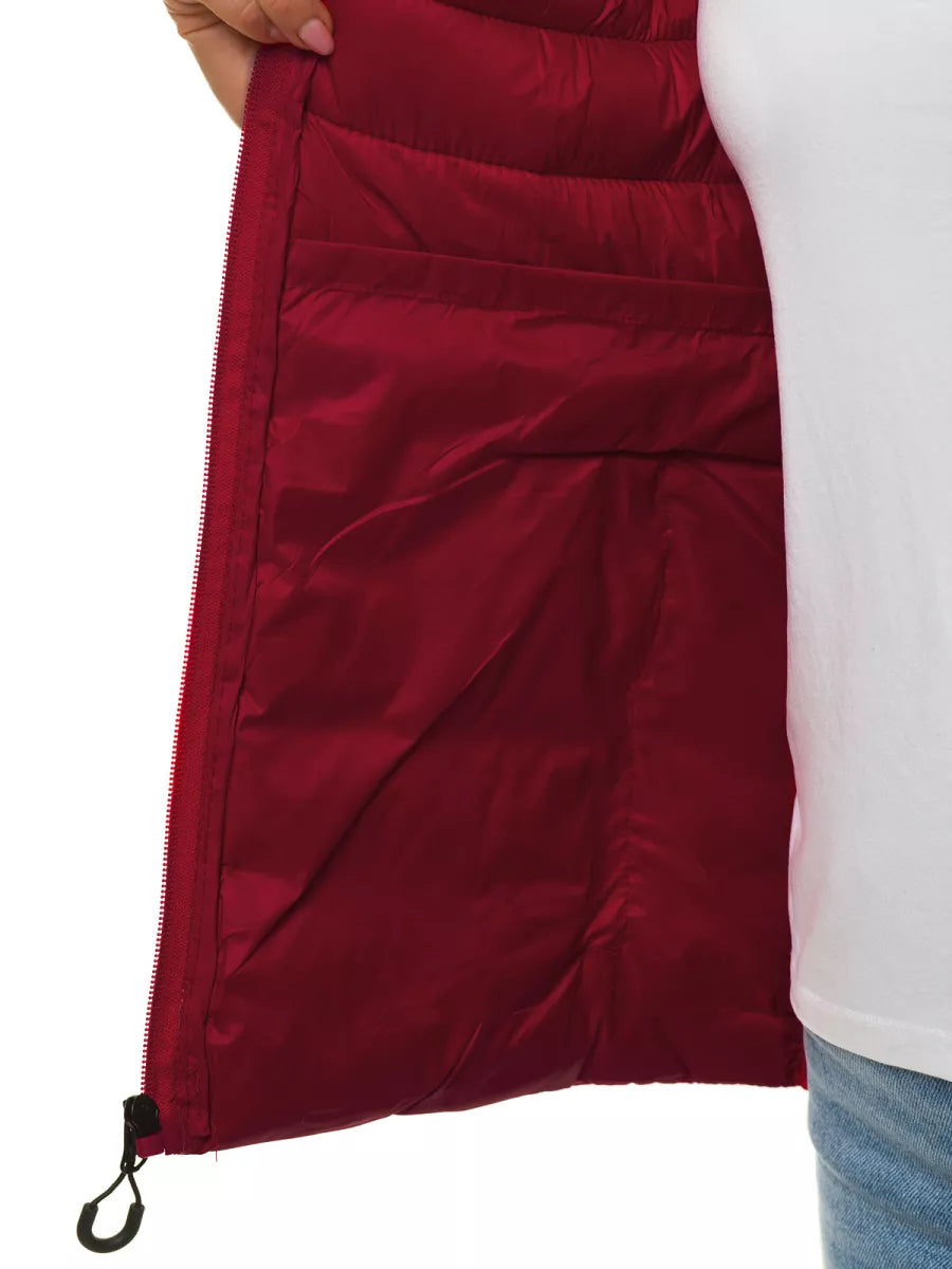 Burgundy women's spring jacket Doli