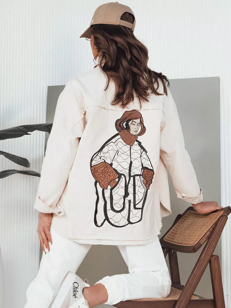 Women's brown denim jacket Damira