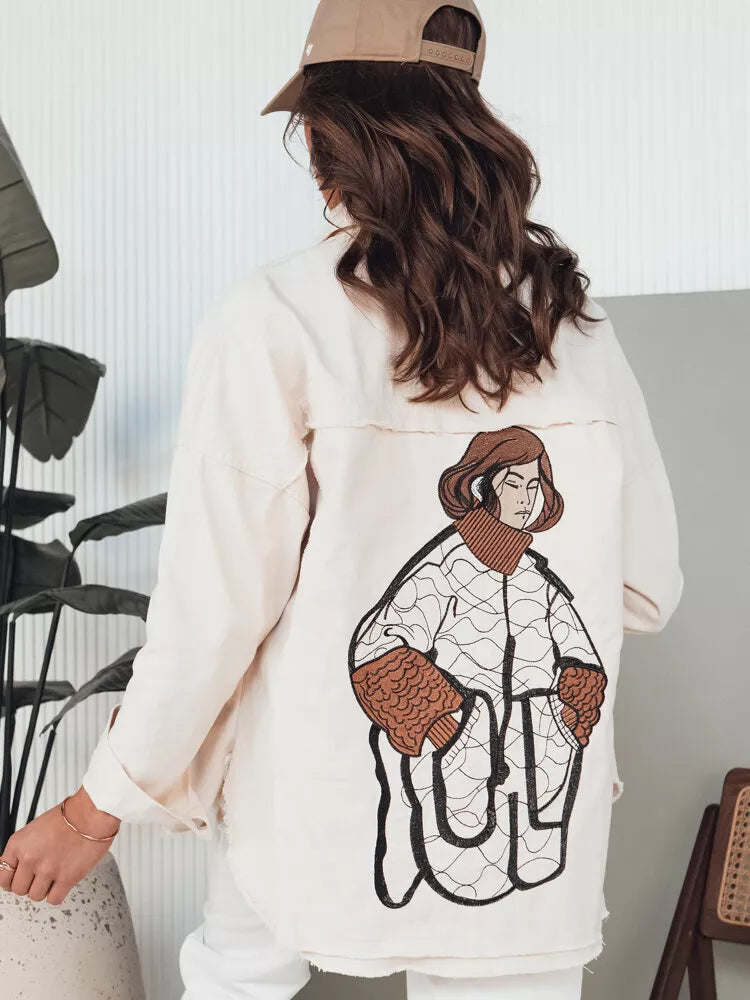 Women's brown denim jacket Damira