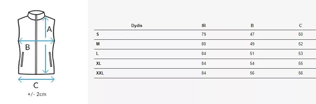 Women's green vest with hood Kolin