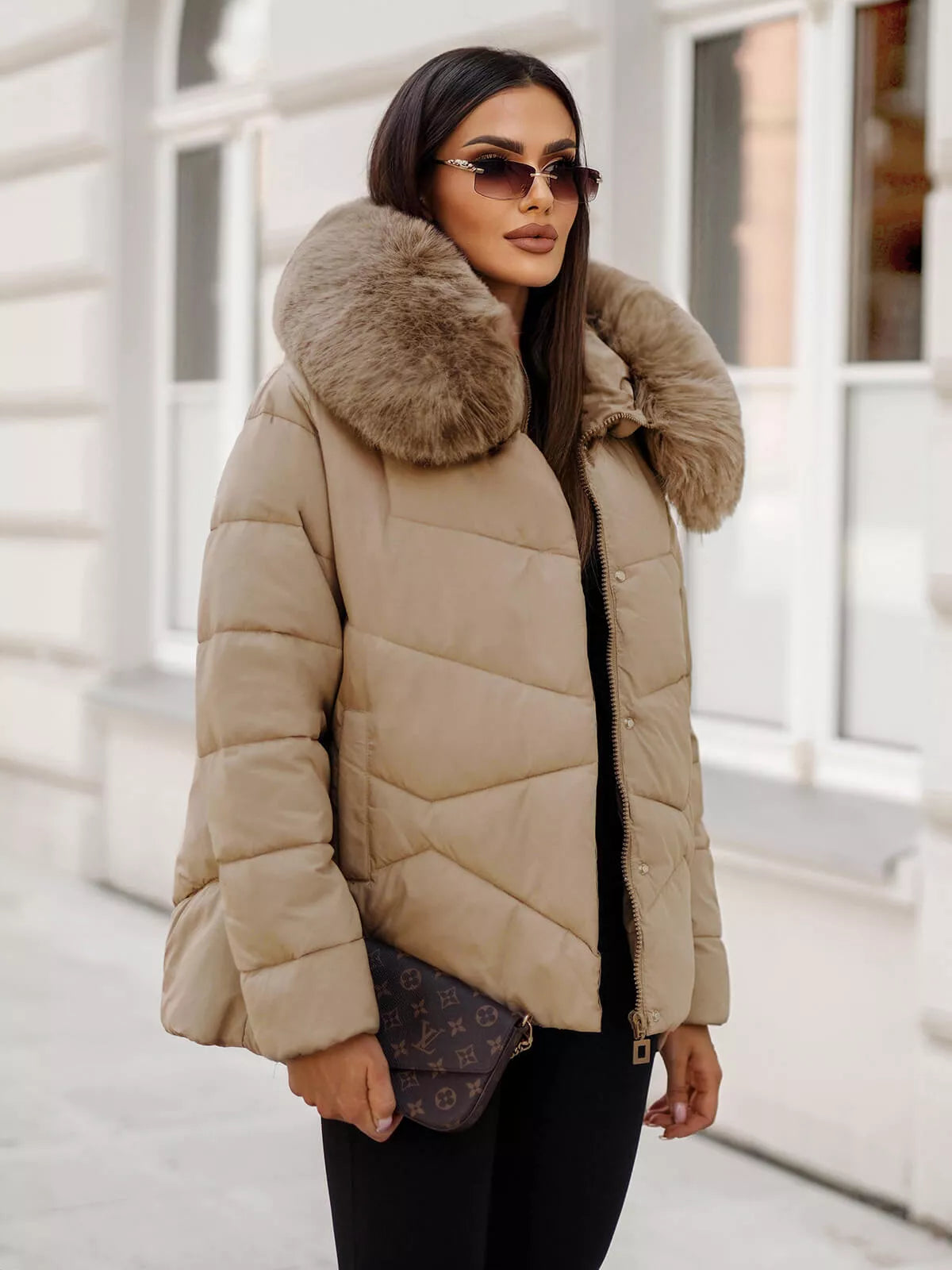 Brown women's jacket Marind