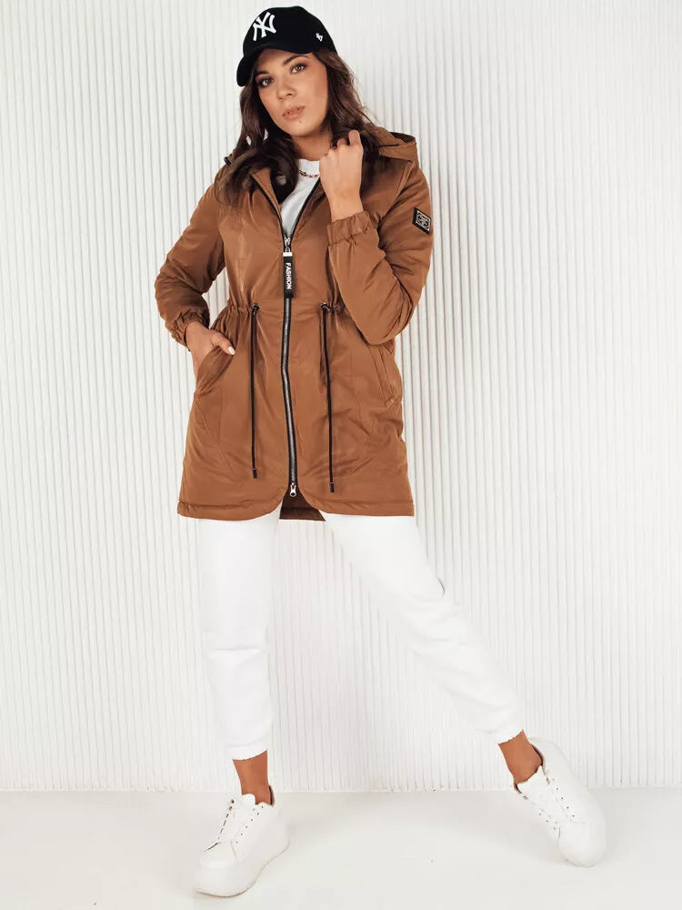 Women's brown parka jacket Henis
