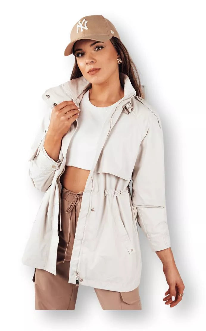 Women's brown thin jacket Tilan