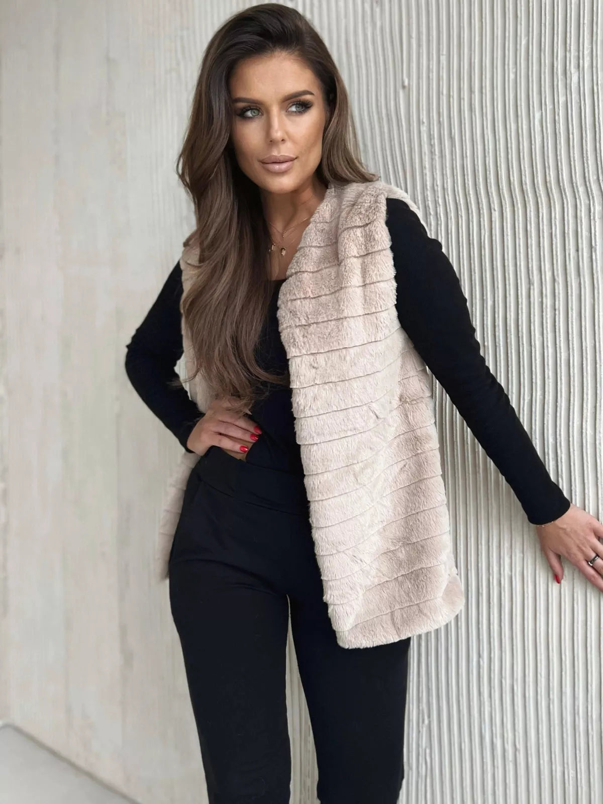 Women's brown vest Drel