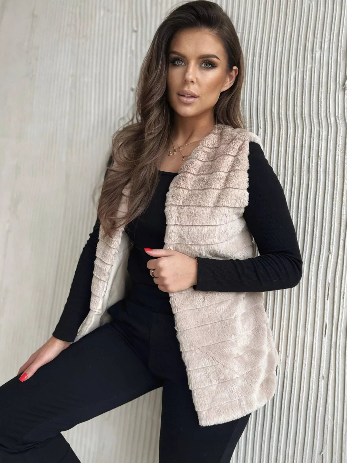 Women's brown vest Drel