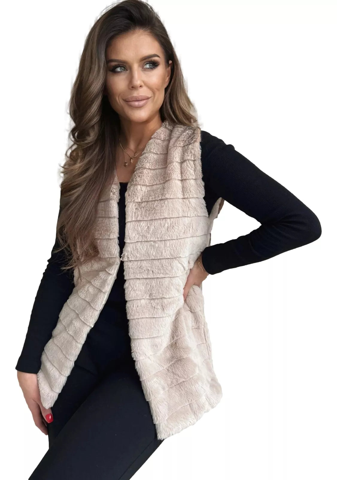 Women's brown vest Drel