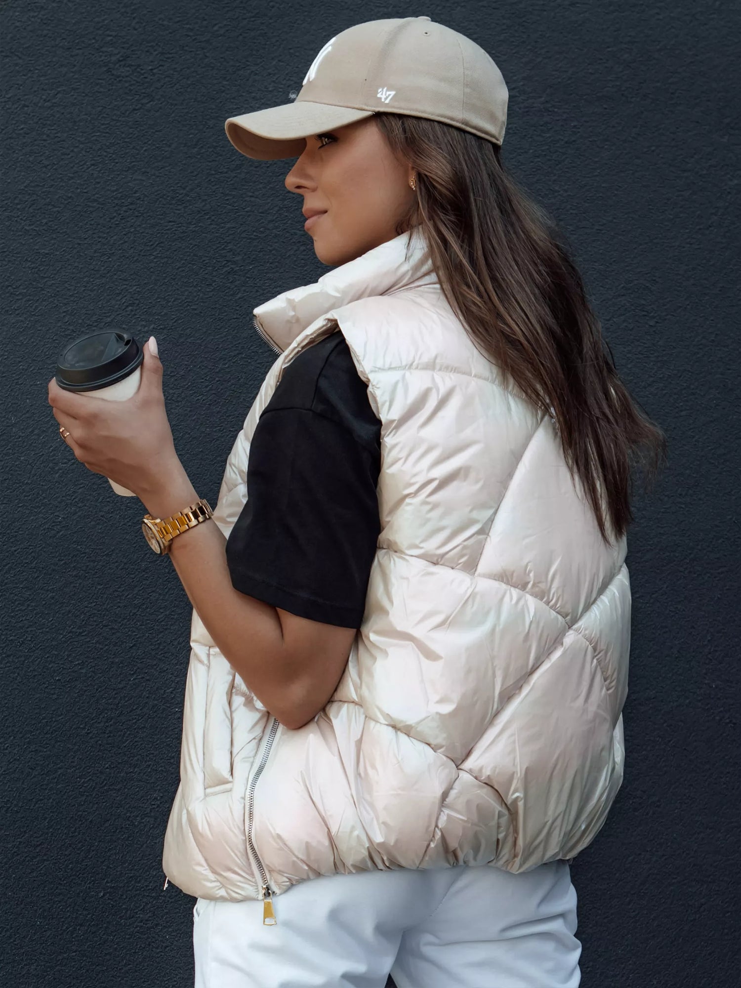 Women's brown vest Oli