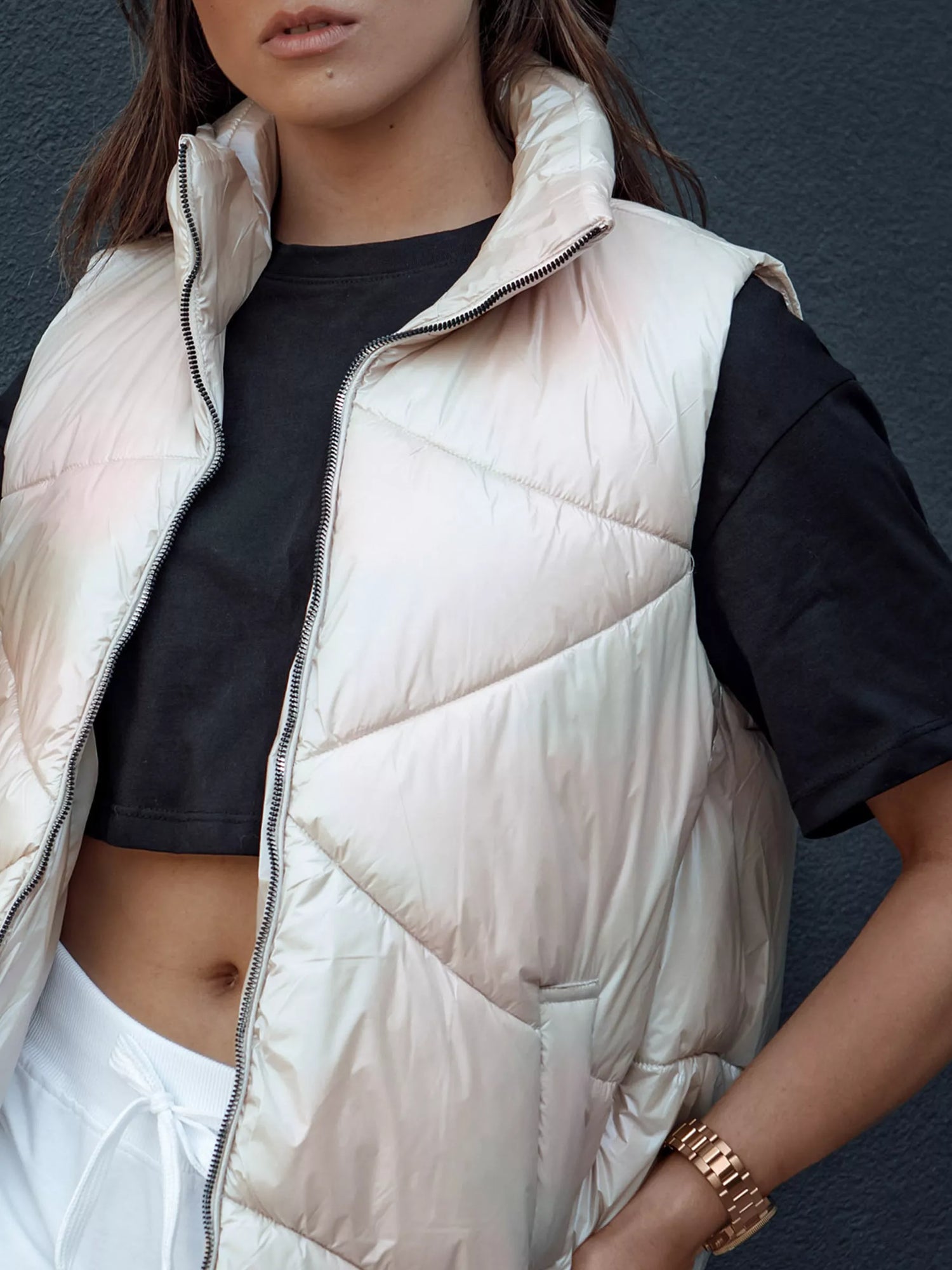 Women's brown vest Oli