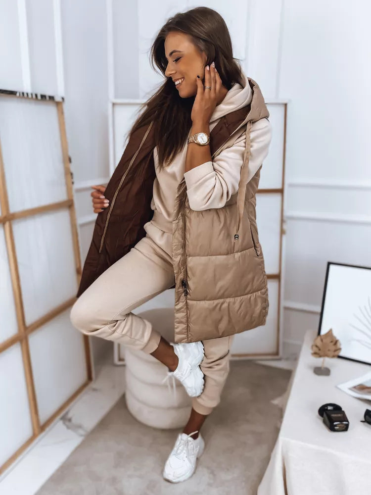 Women's brown vest Rosi