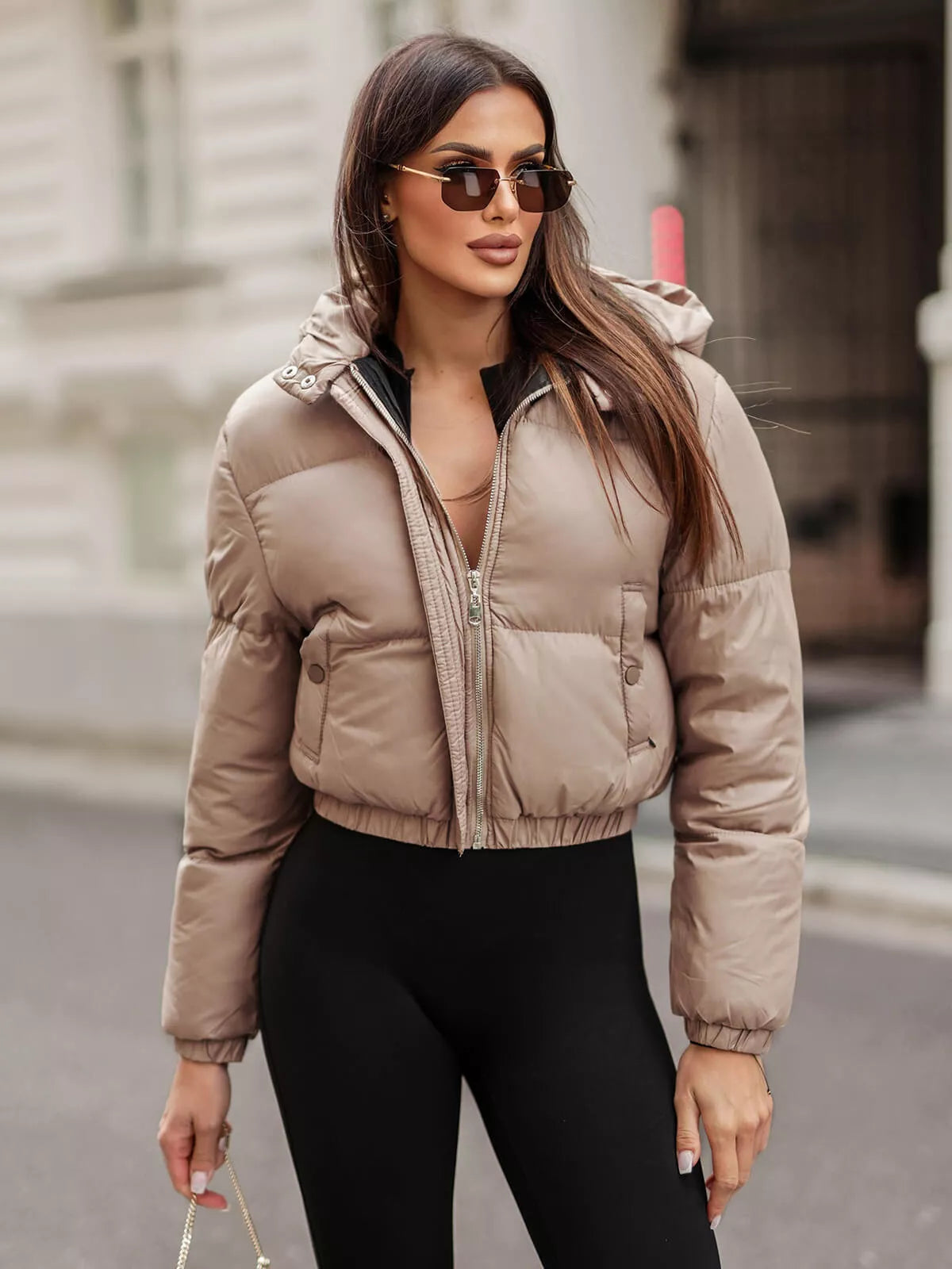 Brown winter women's jacket Jenner