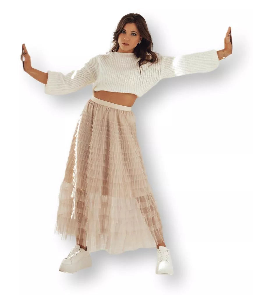 Women's brown skirt Pastella