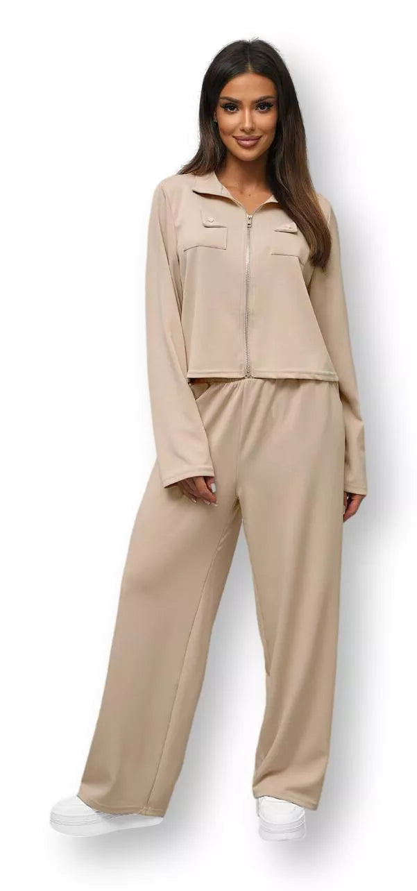 Women's brown casual set Humer