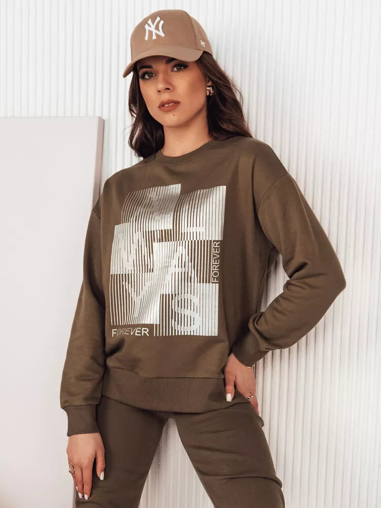 Women's brown sweater Femme