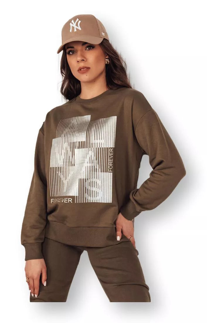 Women's brown sweater Femme