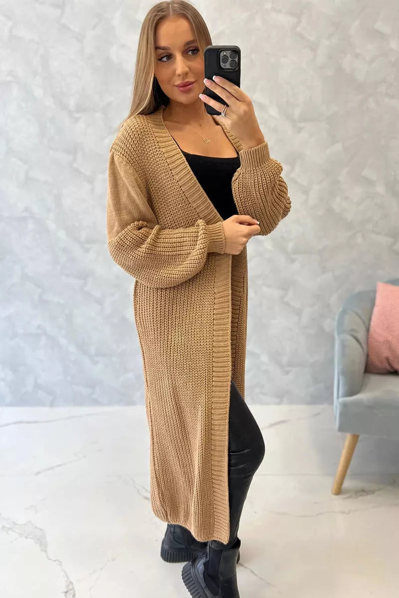 Women's brown cardigan Longy 