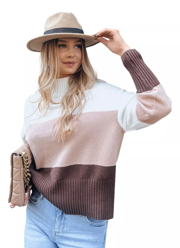 Women's brown sweater Serin