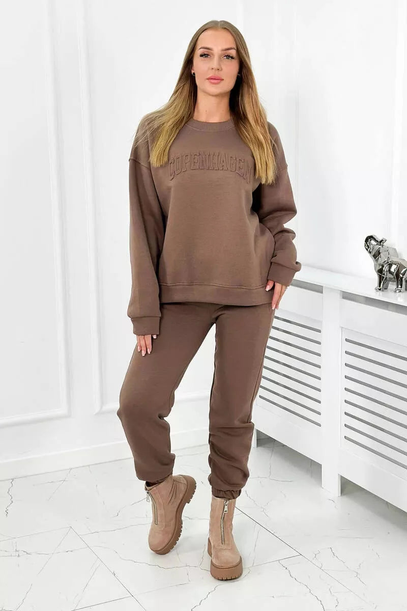 Women's brown Copenhagen set.
