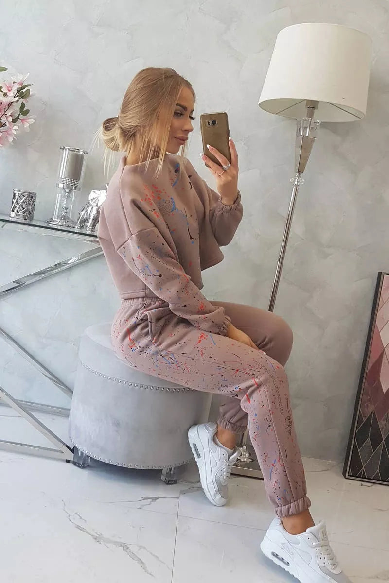 Women's brown Splash set.