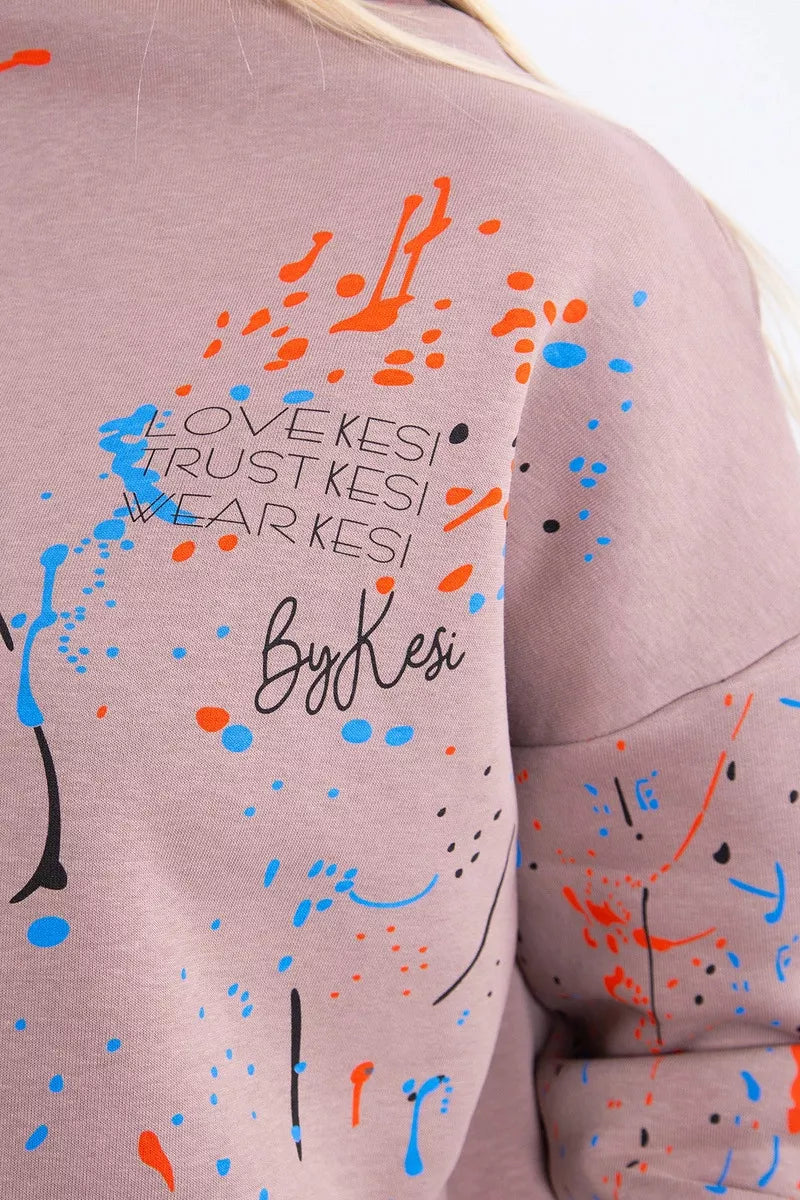 Women's brown Splash set.